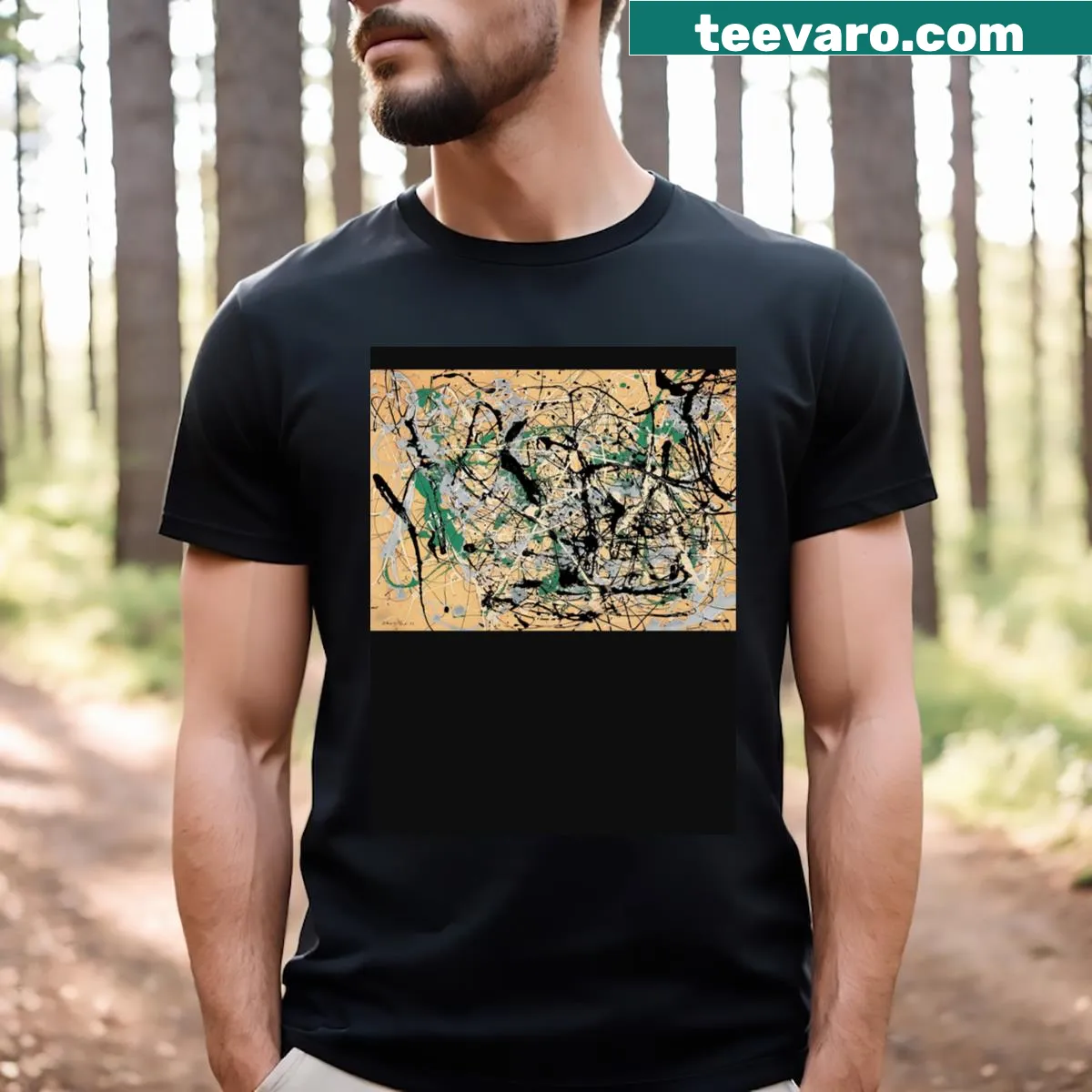 Stylish Number 17 1949 t-shirt featuring bold text design — on a men's t-shirt