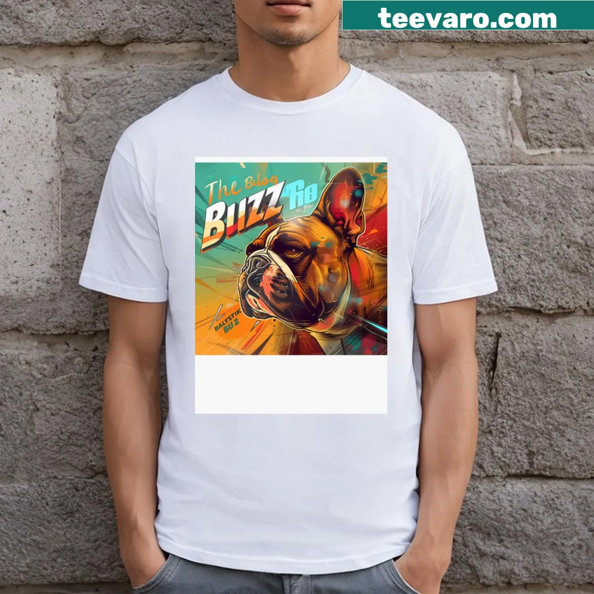 Artistic illustration T-shirt featuring the Original Balystik design. — on a men's t-shirt