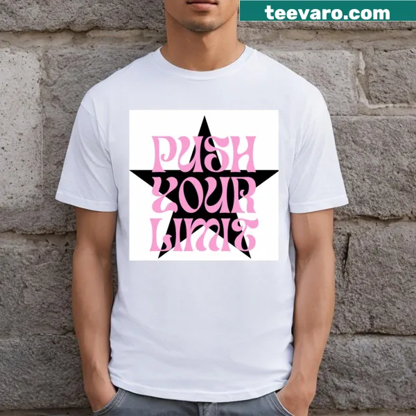 Motivational graphic T-shirt with the phrase 'Push Your Limit'