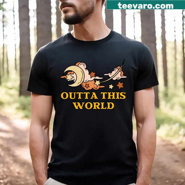 T-shirt featuring star-themed cosmic design