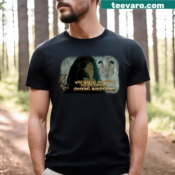 Illustrative Viking Legends T-shirt with mythical warriors
