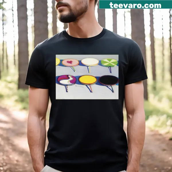 Typographic T-shirt inspired by Wayne Thiebaud's art