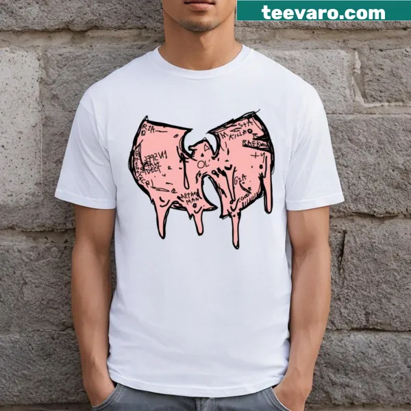 Vintage-style T-shirt with Wu-Tang logo and ice cream cone graphic