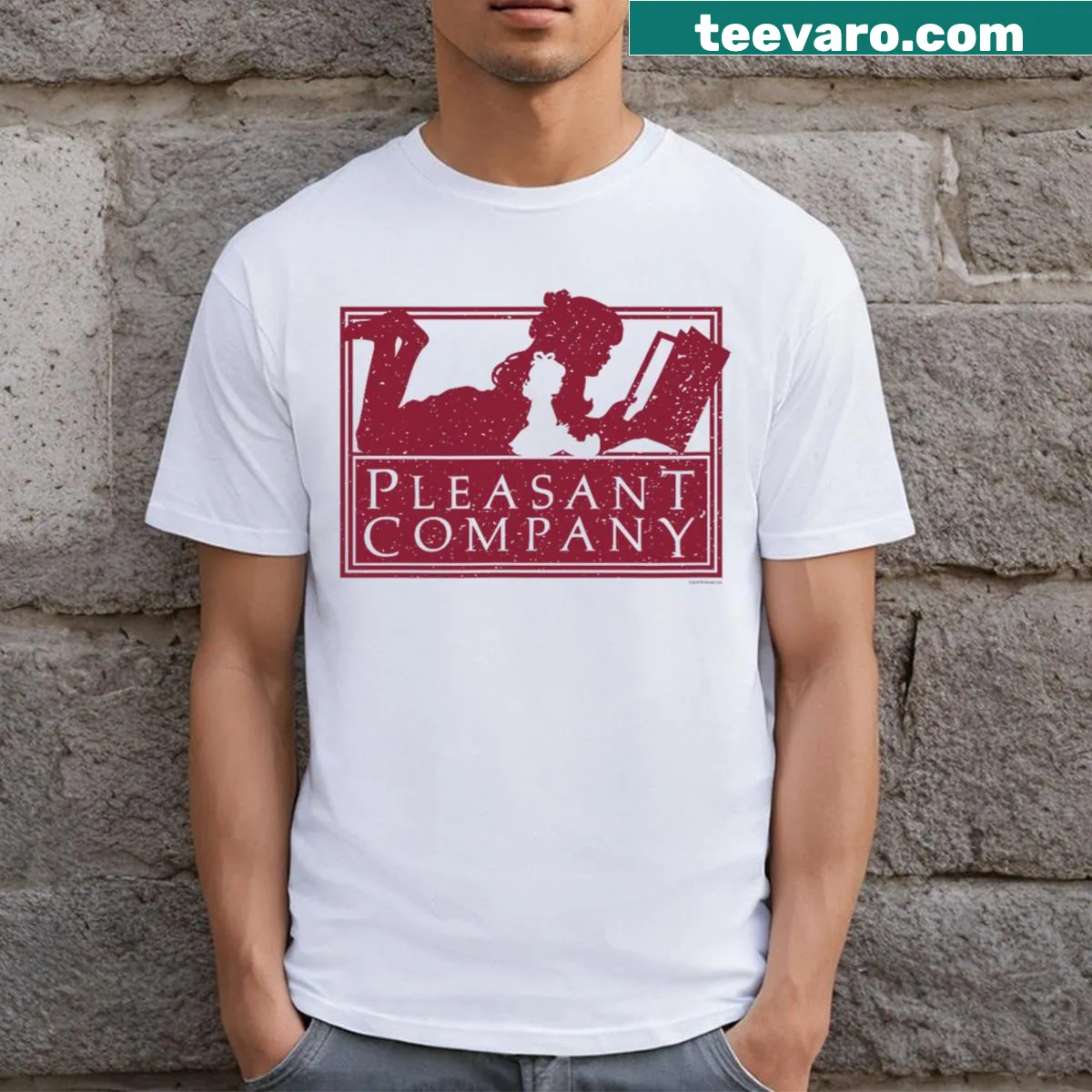 American Girl Pleasant Company logo on a t-shirt — on a men's t-shirt