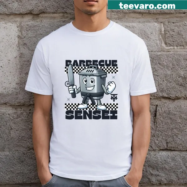 Illustration of a barbecue chef on a t-shirt