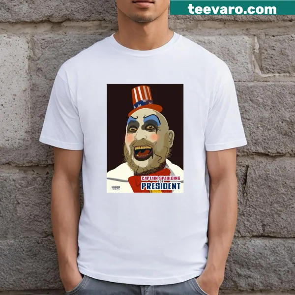 Captain Spaulding character graphic on a T-shirt