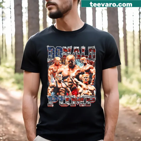 Bold design featuring Donald Trump and American flag on a T-shirt
