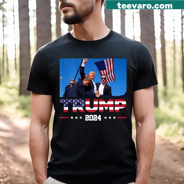 Bold T-shirt featuring 'Survived Shot At Election Rally' text on back