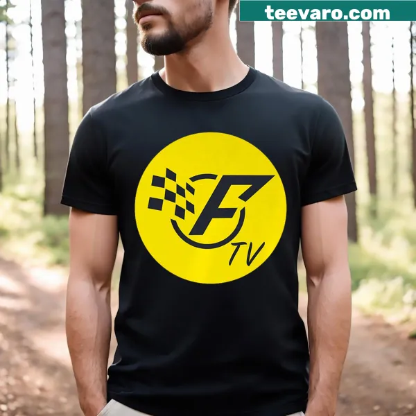 Edgy typography t-shirt featuring 'Frantic TV' text