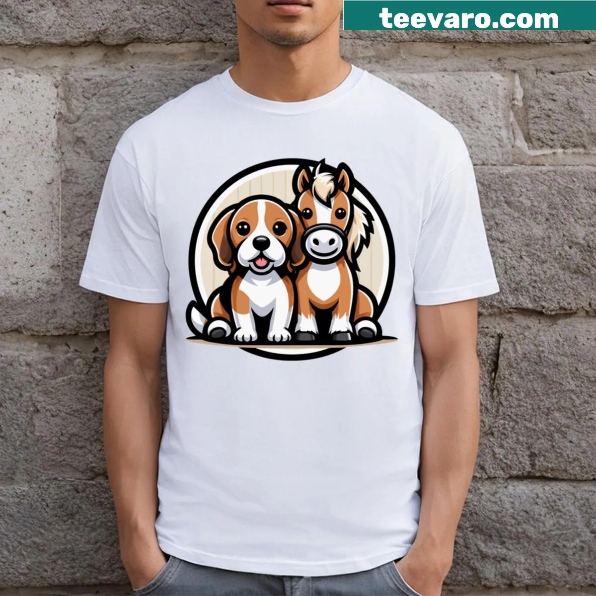 Humorous Beagle lover T-shirt celebrating the breed — on a men's t-shirt