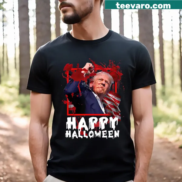 Funny Halloween Trump 2024 graphic T-shirt for men