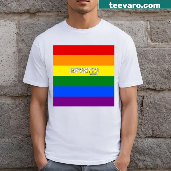 Bold T-shirt with the word 'Isportyo' promoting equality