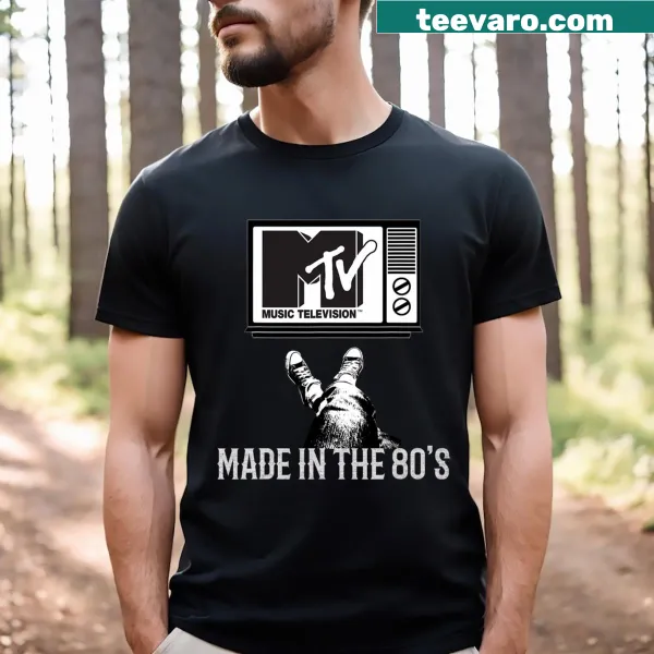 Vintage MTV Made In The 80s t-shirt design for music fans