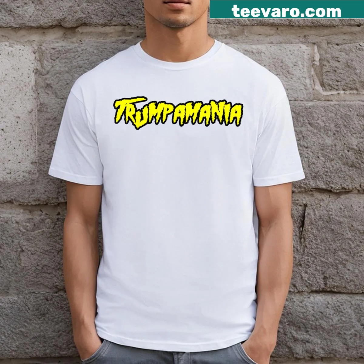 Meme-inspired design representing Trumpamania at conventions — on a men's t-shirt