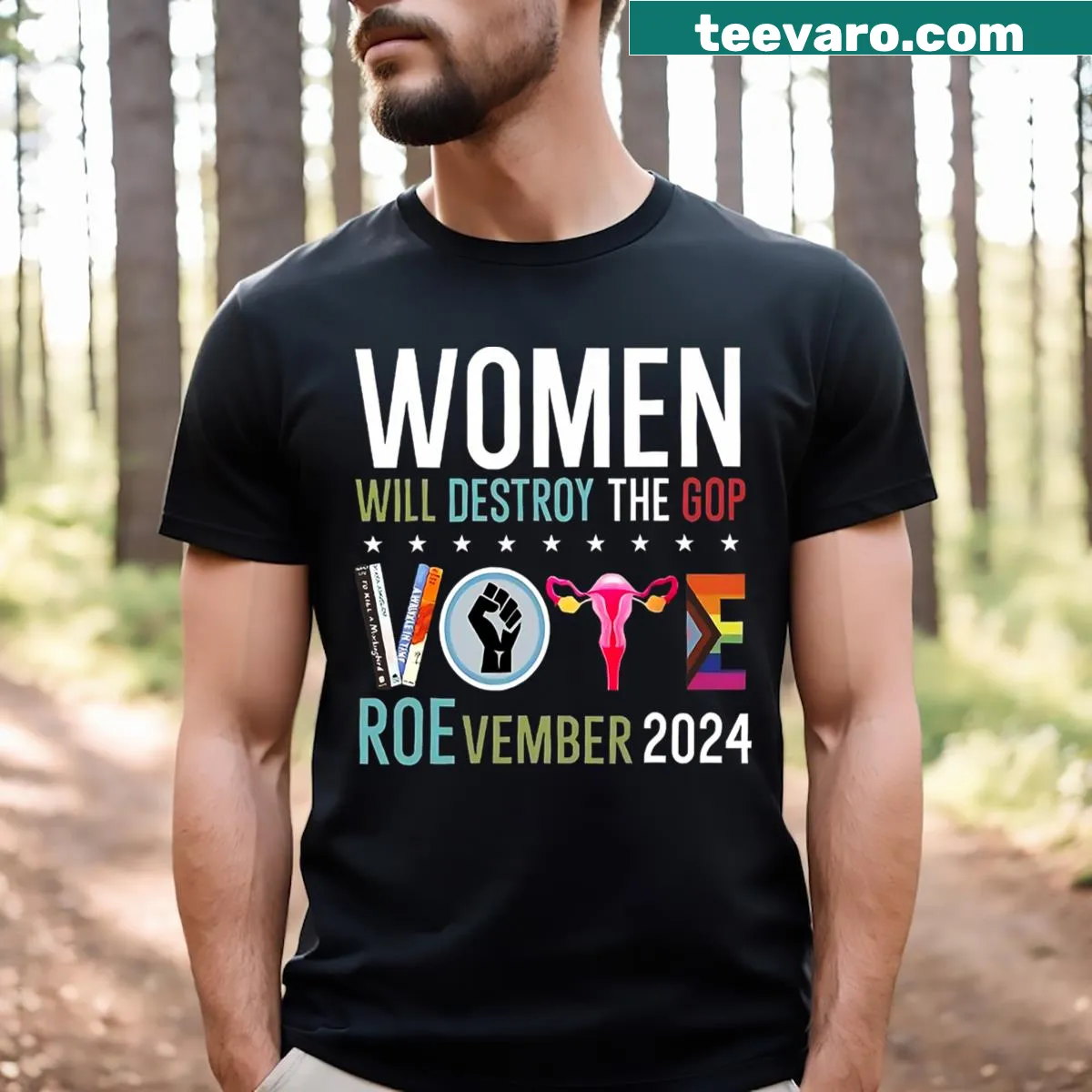 Empowering women's rights T-shirt — on a men's t-shirt