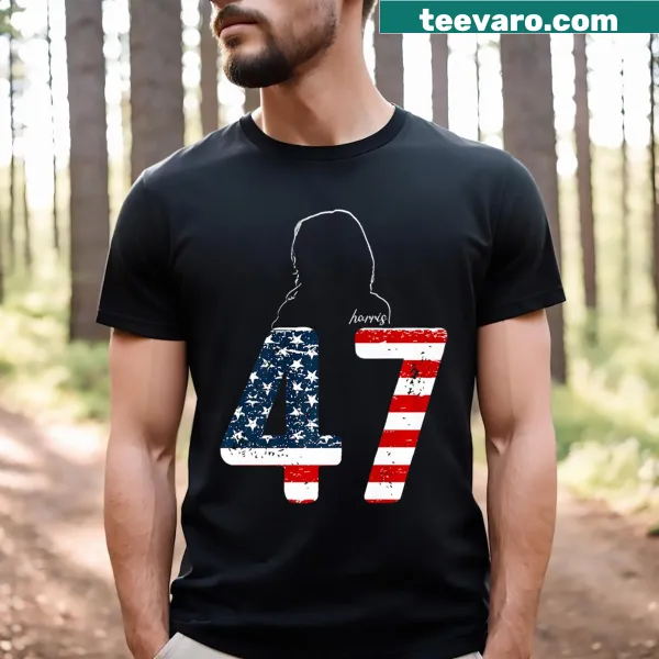 Funny Kamala Harris 2024 shirt with American flag design