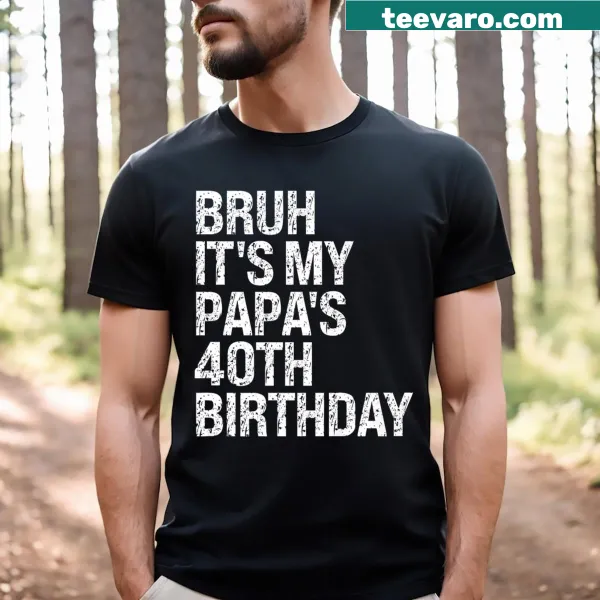 Funny birthday shirt for dads featuring a crown for the 40th birthday