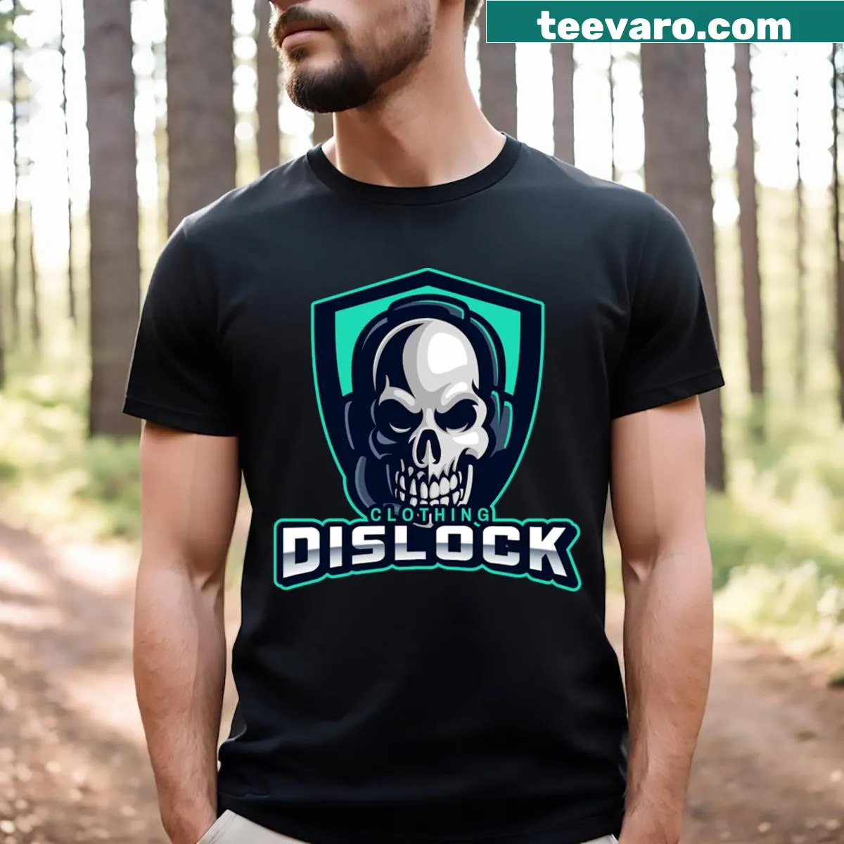 Edgy T-shirt featuring a bold skull graphic design — on a men's t-shirt