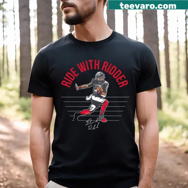 Typography T-shirt celebrating Desmond Ridder's play