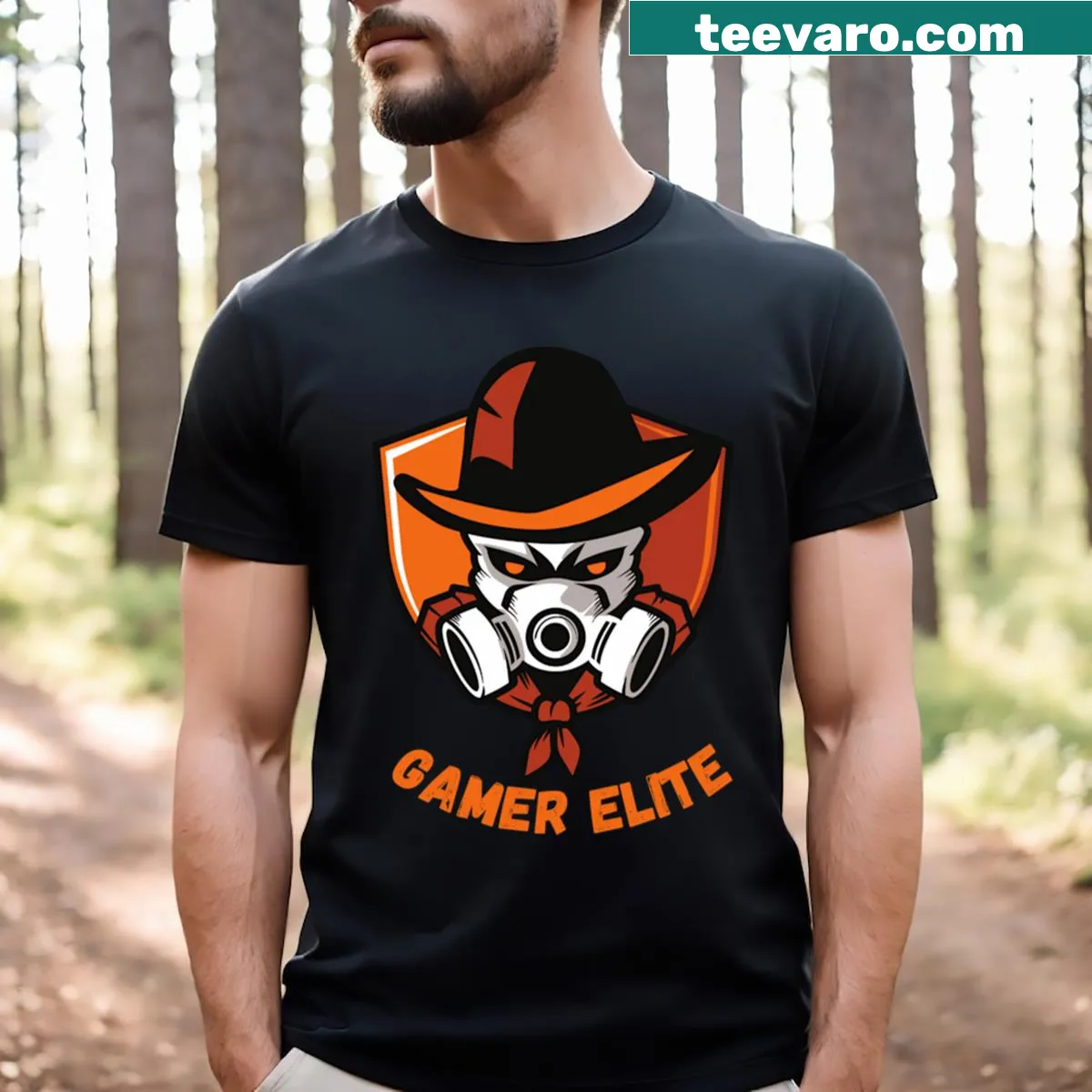 Bold Gamer Elite T-shirt with striking graphic — on a men's t-shirt
