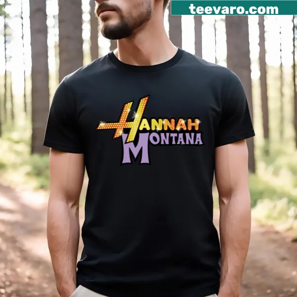 T-shirt featuring the iconic Hannah Montana logo