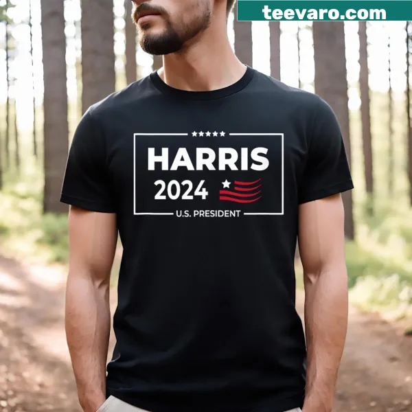 Bold Harris 2024 for President T-shirt with striking lettering