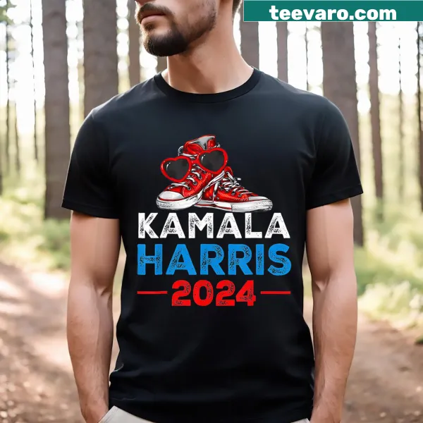 Playful Kamala Harris 2024 election t-shirt with meme design