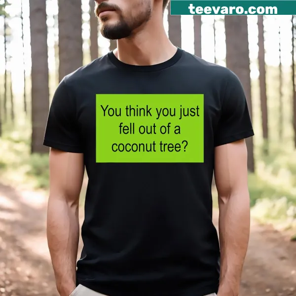 Fun Gen Z Kamala Harris T-shirt featuring coconut tree design