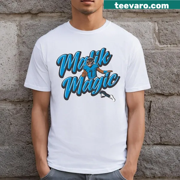 T-shirt featuring 'Malik Willis Magic' in bold typography for football fans.