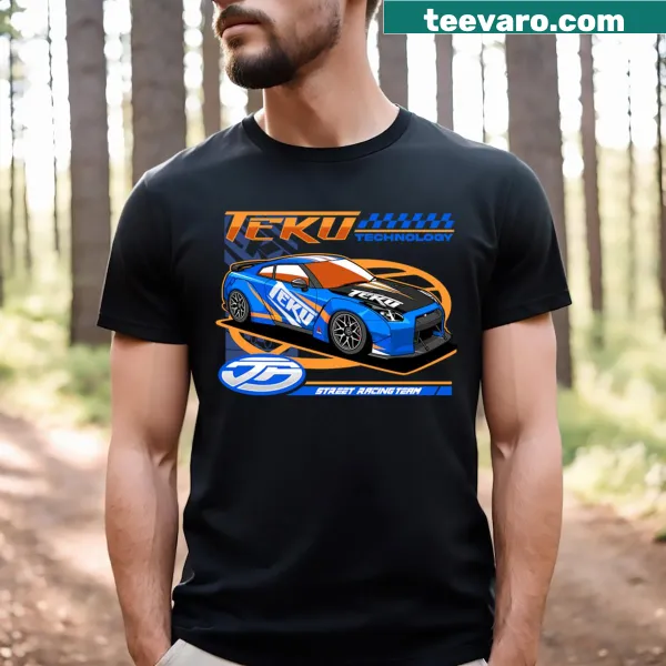 Nissan Gtr R35 illustration on a bold automotive t-shirt
