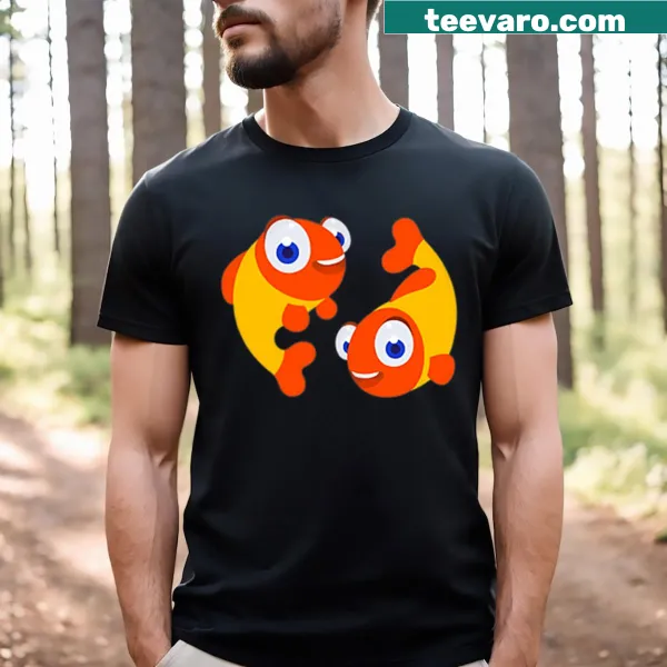 Minimalist Palfish logo printed on a casual t-shirt