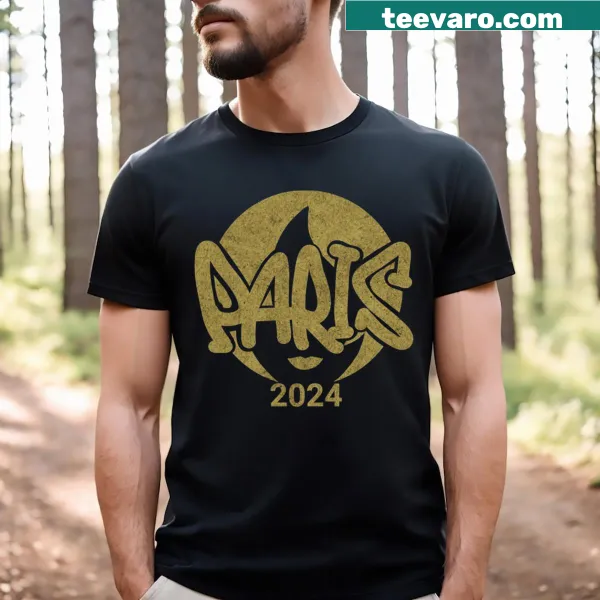 Urban style shirt featuring Olympic rings for Paris 2024