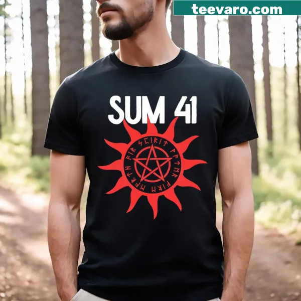 Pentagram design featuring Sum 41 on a graphic t-shirt