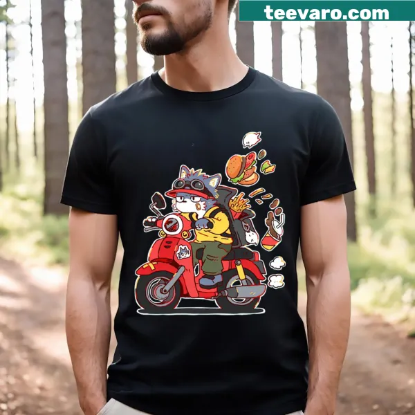 Cartoon design featuring Wolfy the Deliver Wolf in a delivery cap