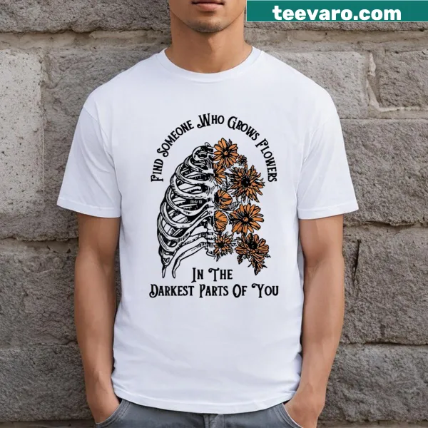 Inspirational typography T-shirt with a heartfelt message about growth