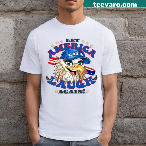 Funny patriotic eagle graphic t-shirt promoting democracy