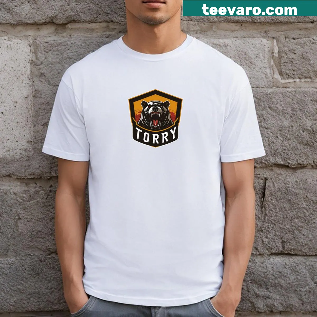 Boldly designed T-shirt celebrating the Torry community — on a men's t-shirt