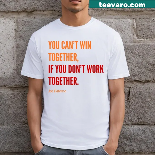 Inspirational T-shirt with motivational text.