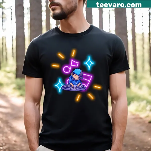 Simple t-shirt with the phrase 'Music Is Good'