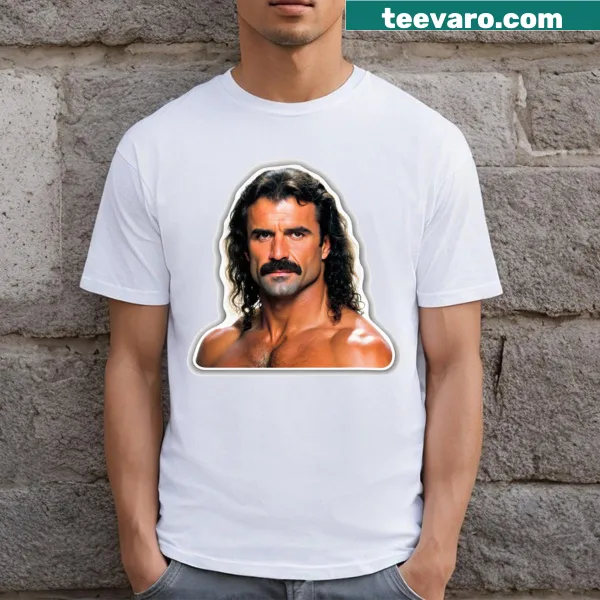 Illustration of Rick Rude and Ultimate Warrior on a T-shirt