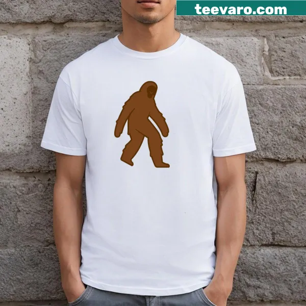 Playful Sasquatch graphic t-shirt for nature lovers