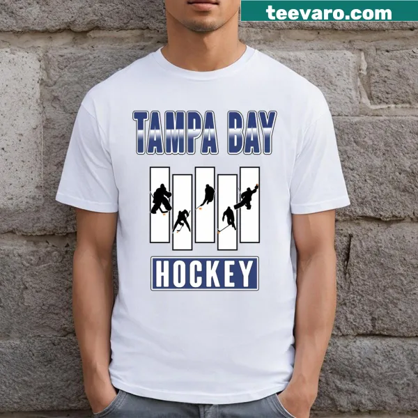 Tampa Bay hockey team logo printed T-shirt