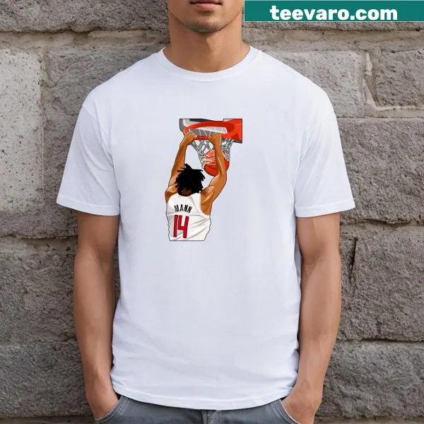 Illustration of Terance Mann dunking on a T-shirt