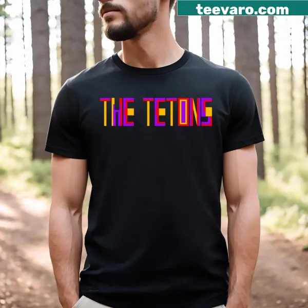 T-shirt featuring cute text design about the Tetons