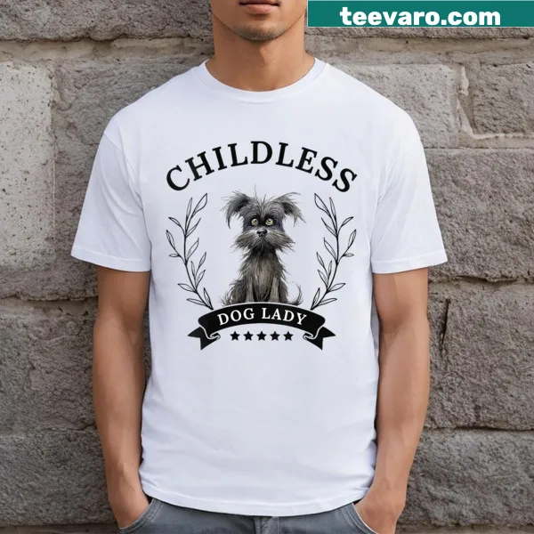 Childless Dog Lady for President 2024 V-neck T-shirt for women