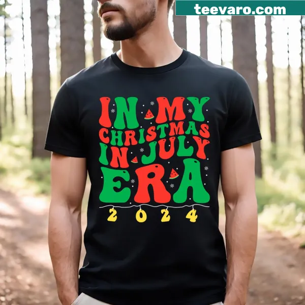 Groovy Christmas in July summer T-shirt for men
