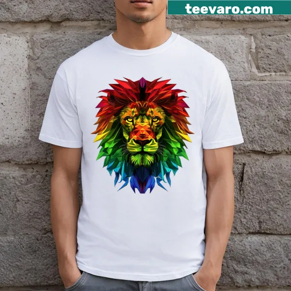 T-shirt with a graphic of the Lion of Judah symbol