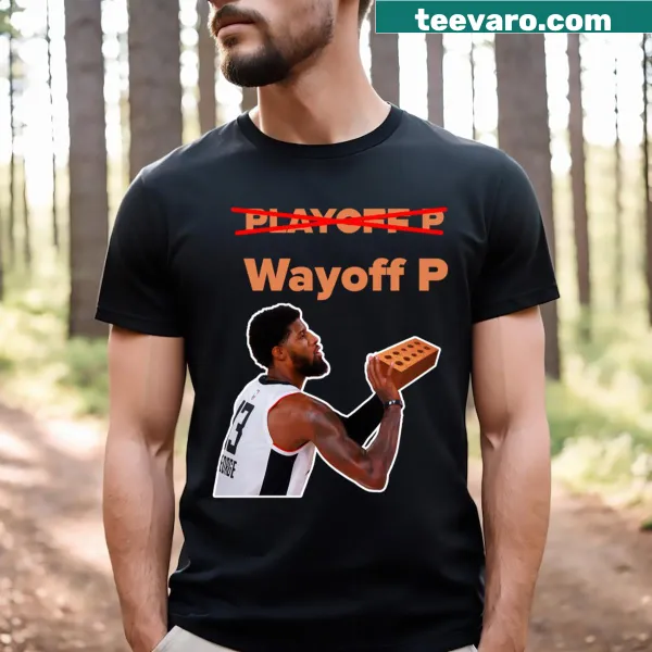 Illustrated tribute to basketball star Paul George on t-shirt
