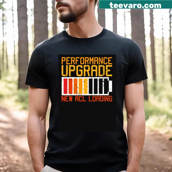 T-shirt focusing on ACL injury recovery and performance upgrades