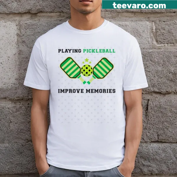 Motivational pickleball t-shirt focusing on workout and improvement